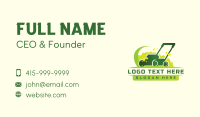 Lawn Mower Landscaping Business Card