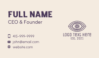 Aesthetic Tarot Eye Business Card