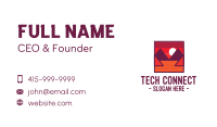 Red Desert Mountain Business Card Design