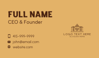 Traditional House Structure Landmark Business Card Design