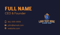 Wild Wolf Howl Mascot Business Card Design