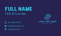 Digital Letter S Business Card Design