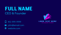 Fast Flying Letter V Business Card