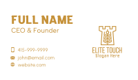 Golden Wheat Tower Business Card Image Preview