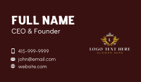 Premium Crest Shield Business Card