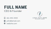 Feather Quill Calligraphy Business Card