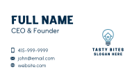 Real Estate Electrical Bulb Business Card