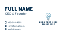 Real Estate Electrical Bulb Business Card