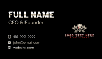 Skull Axe Weapon Business Card