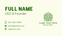 Aztec Leaf Mask Business Card