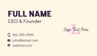 Cursive Letter Business Business Card