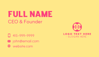 Simple Ribbon Button  Business Card