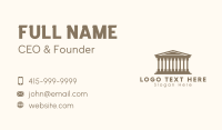 Ancient Business Card example 1