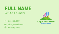 Eco City Skyline Business Card