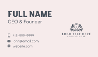 Royal Lion Crest Boutique Business Card Design