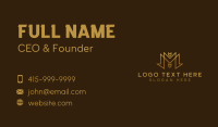 Premium Business Letter M Business Card Design