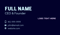 Company Glitch Wordmark  Business Card