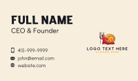 Demon Snail Mascot  Business Card