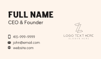 Letter Z Enterprise  Business Card Design