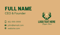 Deer Antler Hunting Business Card