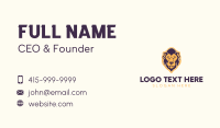 Wildlife Lion Insurance  Business Card