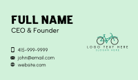 Teal Retro Bike  Business Card Design