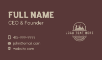 Carpenter Wood Tools Business Card