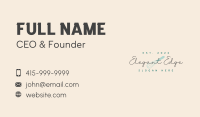 Elegant Baker Woodmark Business Card Image Preview