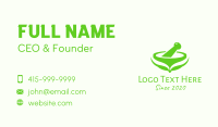 Green Traditional Medicine Business Card Design