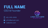 Tech Loop Business Business Card Design