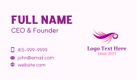 Stylish Eyelash Extension Business Card