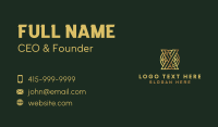 Gold Digital Crypto Letter X Business Card Design