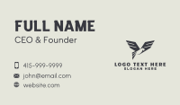 Black Avian Falcon Business Card