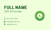 Eco Laurel Wreath  Business Card Design