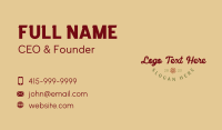 Retro Hippie Wordmark Business Card Design