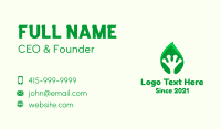 Leaf Frog Palm Business Card Design