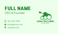 Green Military Tank Business Card Design