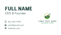 Grass Lawn Mower Business Card