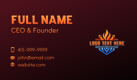 Fire Ice Cooling Business Card