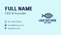 DNA Fish Outline  Business Card Design