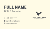 Rooster Chicken Fowl Business Card Design