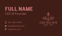 Hyacinth Flower Plant Business Card Design