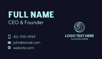 Water Wave Icon Business Card