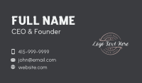 Hipster Business Emblem Business Card Design