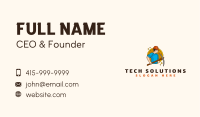 Miner Gold Coin Business Card