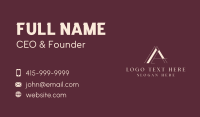 Deluxe Brand Letter A  Business Card