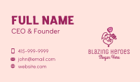 Minimalist Rose Floral  Business Card Image Preview