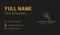 Golden Butterfly Key Business Card Image Preview