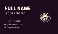 Bone Skull Skeleton Business Card