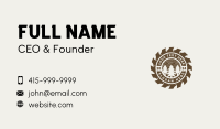 Woodcutter Logging Sawmill Business Card